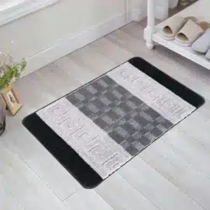 Nada Rugs - Black & Grey, 50 x 80 cm