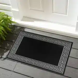Greeky Rugs - Black & Grey, 50 x 80 cm