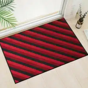 Kolm Rugs - Red & Black, 50 x 80 cm