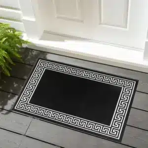 Greeky Rugs - Black & White, 50 x 80 cm