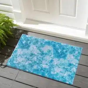 Marble Rugs - Blue, 50 x 80 cm