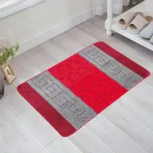 Nada Rugs - Red & Grey, 50 x 80 cm