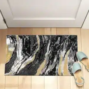 Jeze Rugs Renoazul - Black, 60 x 110 cm