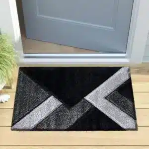 Nova Rugs - Black & Grey, 60 x 110 cm