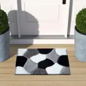 Pona Rugs - Black & White, 60 x 110 cm