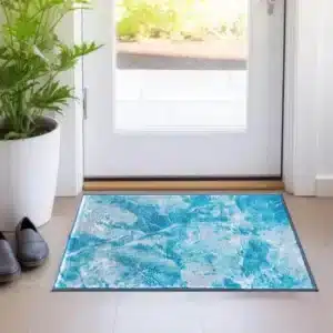 Marble Rugs - Blue, 60 x 110 cm