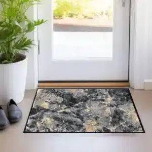 Marble Rugs - Ochre, 60 x 110 cm