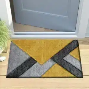 Nova Rugs - Grey & Ochre, 60 x 110 cm