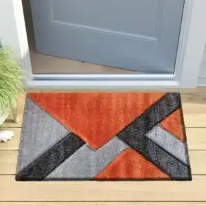 Nova Rugs - Orange & Grey, 60 x 110 cm
