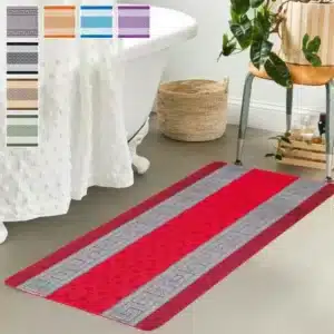 Nada Rugs - Red & Grey, 60 x 110 cm