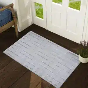Luna Rugs - Silver, 60 x 110 cm