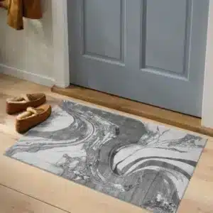 Iris Rugs - Silver, 60 x 110 cm