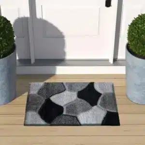 Pona Rugs - Silver & Grey, 60 x 110 cm