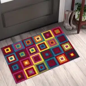 Multi Color Rugs - Squares, 60 x 110 cm