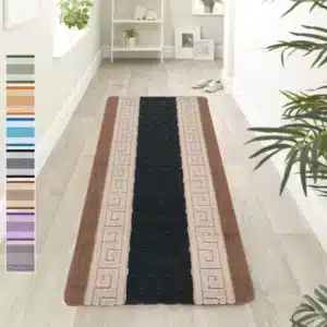 Nada Rugs - Beige & Black, 60 x 220 cm