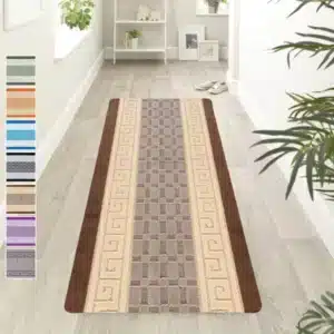 Nada Rugs - Beige & Brown, 60 x 220 cm
