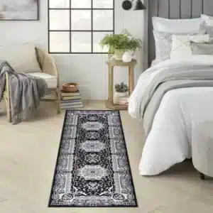 Rada Rugs - Black, 60 x 220 cm