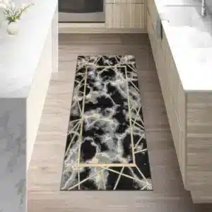 Kiens Rugs - Black, 60 x 220 cm