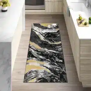 Jeze Rugs Renoazul - Black, 60 x 220 cm