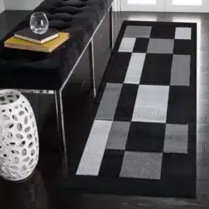 Havana Rugs - Black & Grey, 60 x 220 cm