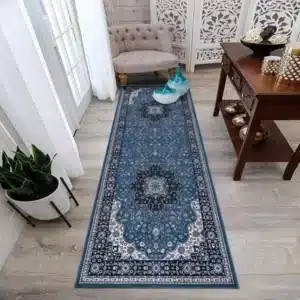 Rome Rugs Renoazul - Blue, 60 x 220 cm