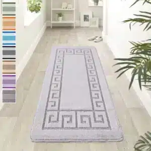 Rocco Rugs - Silver, 60 x 220 cm