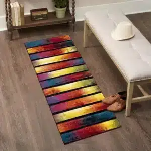 Multi Color Rugs - Stripes, 60 x 220 cm