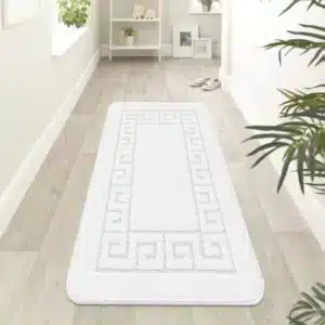 Rocco Rugs - White, 60 x 220 cm