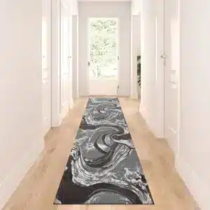 Iris Rugs - Dark Grey, 60 x 300 cm