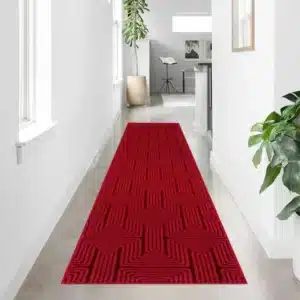 Luna Rugs - Red, 60 x 300 cm