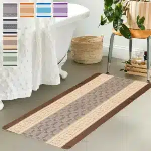 Nada Rugs - Beige & Brown, 60 x 110 cm