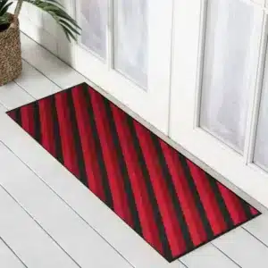 Kolm Rugs - Red & Black, 66 x 120 cm