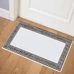 Greeky Rugs - Cream & Black, 66 x 120 cm