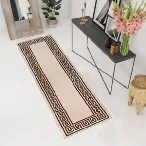Greeky Rugs - Beige & Brown, 66 x 220 cm