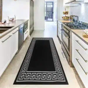 Greeky Rugs - Black & Grey, 66 x 220 cm