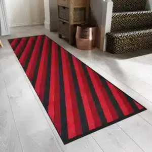 Kolm Rugs - Red & Black, 66 x 220 cm
