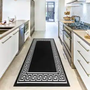 Greeky Rugs - Black & White, 66 x 220 cm