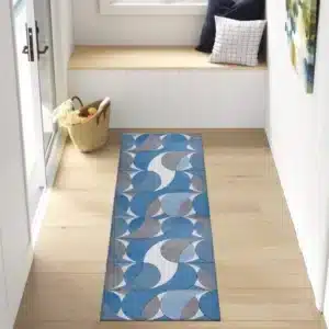Kenzo Rugs - Blue, 66 x 220 cm