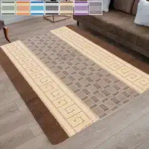 Nada Rugs - Beige & Brown, 80 x 150 cm