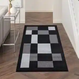 Havana Rugs - Black & Grey, 80 x 150 cm