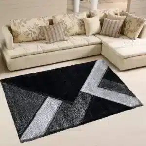 Nova Rugs - Black & Grey, 80 x 150 cm