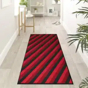 Kolm Rugs - Red & Black, 80 x 150 cm