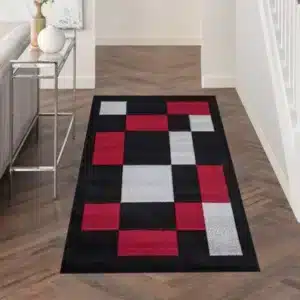Havana Rugs - Red & Black, 80 x 150 cm