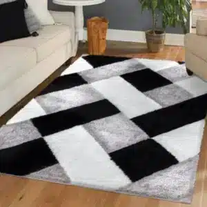 Orion Rugs - Black & White, 80 x 150 cm