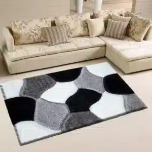 Pona Rugs - Black & White, 80 x 150 cm