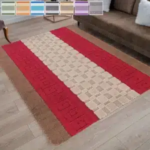 Nada Rugs - Red & Brown, 80 x 150 cm