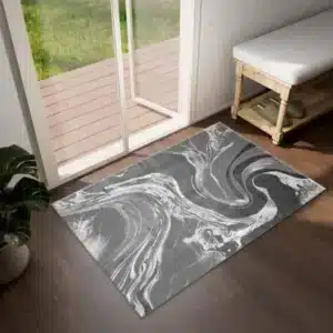 Iris Rugs - Dark Grey, 80 x 150 cm