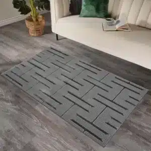 Luna Rugs - Dark Grey, 80 x 150 cm
