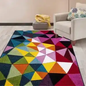 Multi Color Rugs - Geo Play, 80 x 150 cm