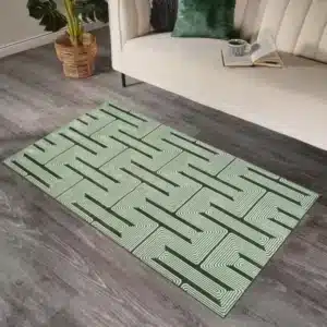 Luna Rugs - Green, 80 x 150 cm